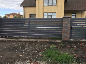 Забор жалюзи 72 метра фото в Ашукино